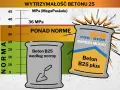Jaki beton na ławy fundamentowe? Beton B25 według normy i mocniejszy B25 plus, przekraczający normę wytrzymałości.